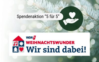 WDR2 Weihnachtswunder – Meine Spendenaktion “5 für 5″